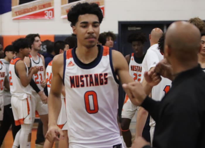 Darnez Slater is introduced before game on Senior Night.
